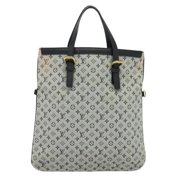 LOUIS VUITTON Monogram Mini Françoise Tote Bag 2way Blue M92208 LV Auth - Picture 3 of 15